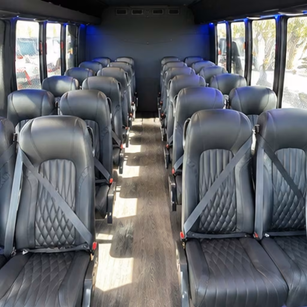 15 35 passenger minibus interior